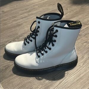 Dr. Martens White Combat Boots